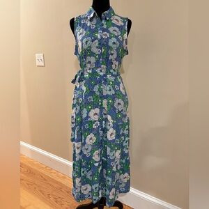 Croft & Barrow Retro 70’s Floral Maxi Dress Size Medium